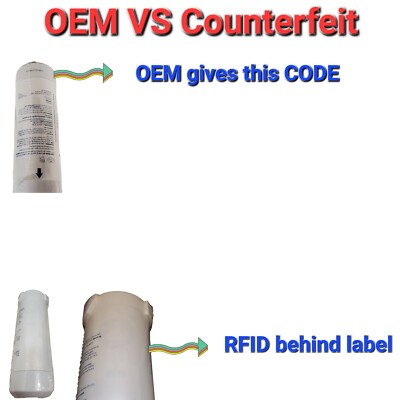 Genuine OEM GE XWFE Refrigerator Replacement Water Filter WITH