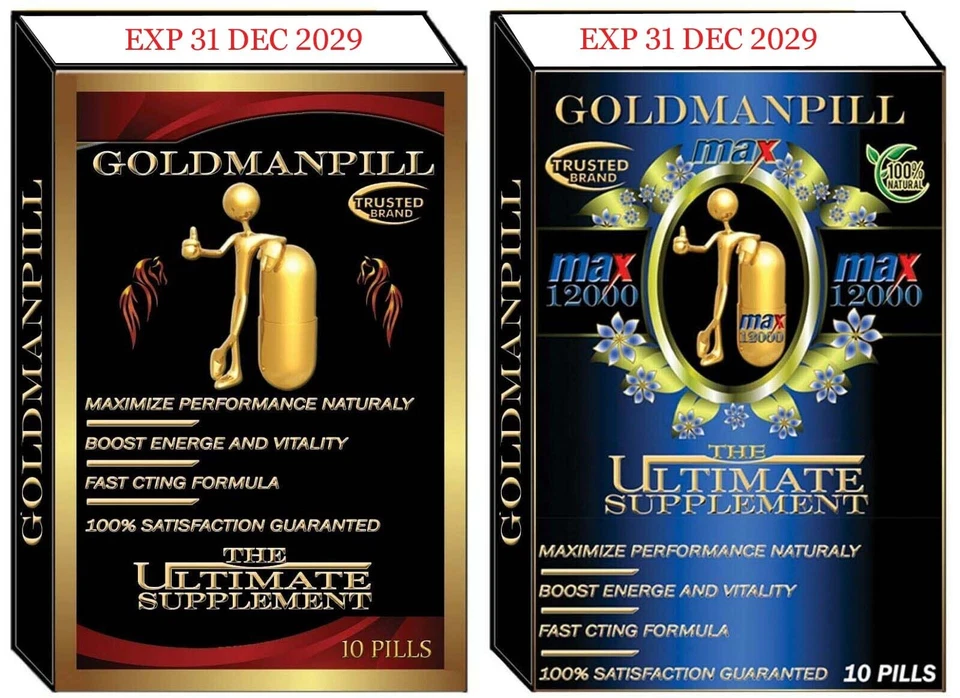 Go Goldman, Píldora Natural Mejora Masculina GARANTIZADA POTENTE ERECCIÓN 10 Píldoras Foto 3 de 4