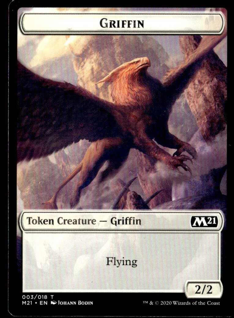 2020 MTG Core Set 2021 Griffin Token Common #3 NM