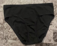NWT VICTORIA'S SECRET SMALL BLACK 100 COTTON VINTAGE RARE HIPHUGGER PANTIES