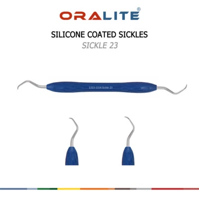 ORALITE Sickle 23 Scaler Dental Silicone Coated Periodontal Dentist Hand Instrument Tool
