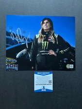 Hailie Deegan Hot! signed autographed Nascar Monster 8x10 photo Beckett BAS coa