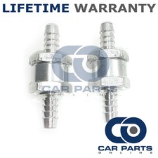 2X CAR MOTORBIKE BIKE FITS 99% VEHICLES 8MM ONE WAY NON RETURN VALVE