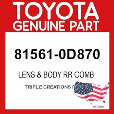 Toyota Genuine 815610D870 Lens & Body Rr Comb 81561-0D870 OEM