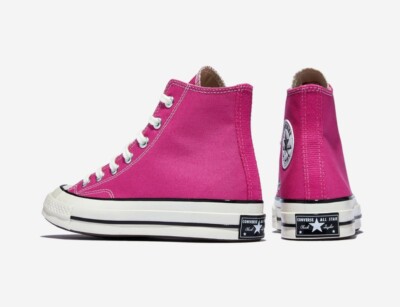 Size 7.5 - Converse Chuck 70 Vintage Canvas High Lucky Pink for