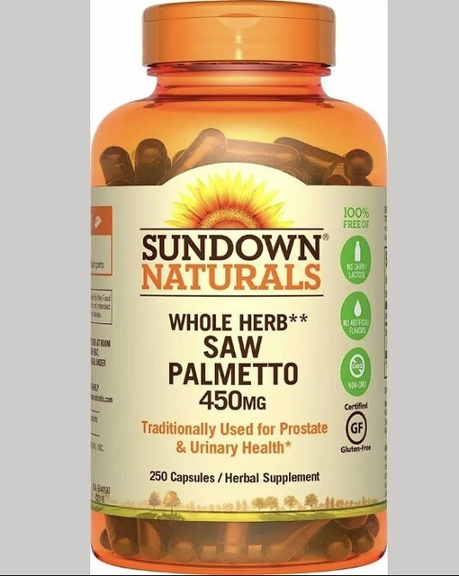 Sundown Naturals Saw Palmetto 450 MG Capsules 250 EA for sale online eBay