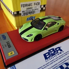 BBR 1/43 Ferrari F430 Lime Green on Red Leather Base #19/20 BBR179G
