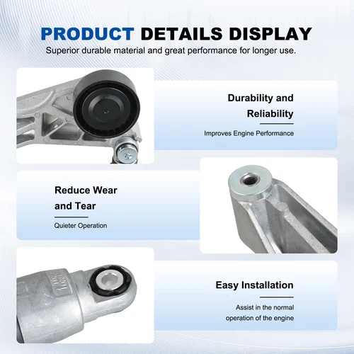 V-Ribbed Belt & Tensioner & Idler Pulley Kit for 2012-2018 JEEP Wrangler JK 3.6L - Picture 5 of 22