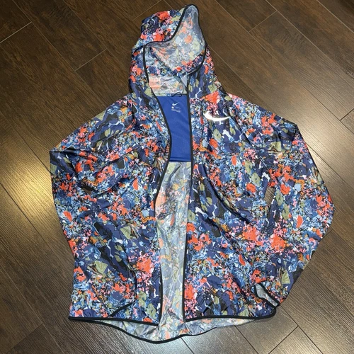 Rare! Nike Windrunner Jacket Floral Print Mens Size L Reflective AR1720-438 - product listing photo