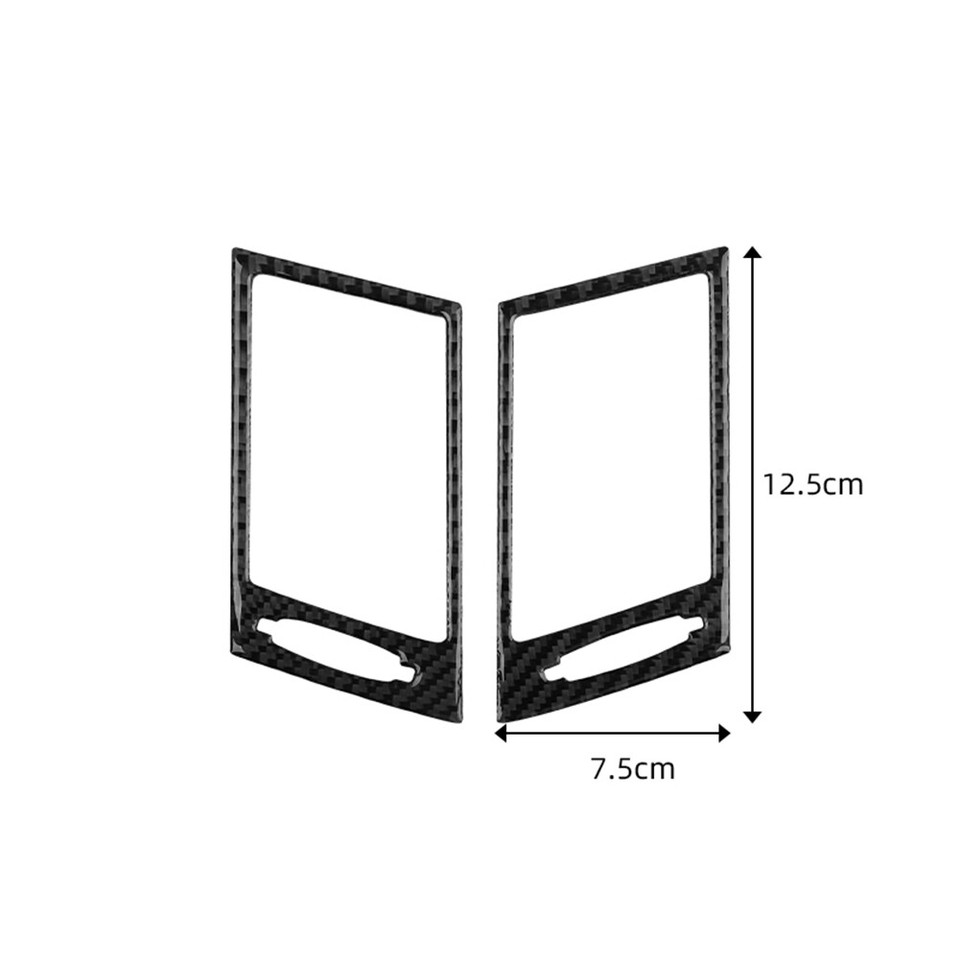 2Pcs Carbon Fiber Side Air Vent Outlet Cover Trim For BMW X3 E83 2004