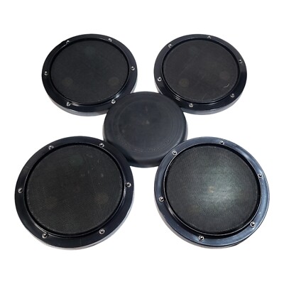 Lot 4x Hart Dynamics Mesh Drum Pad 8'' & 1x Natural Rebounder Pad / Signal Cables