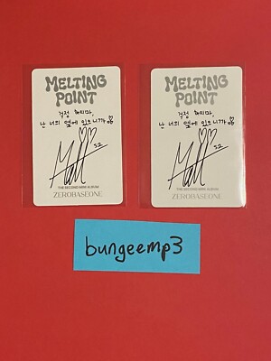 ZB1 ZEROBASEONE SEOK MATTHEW MELTING POINT CRUSH DIGIPACK