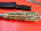 BONE HANDLE INDIAN RESERVATION KNIFE SHEATH OLD ANTIQUE NATIVE AMERICAN ENGLISH — photo 3