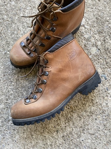 VTG Dexter Brown Leather Hiking Mountaineering Boots USA Mens Size 9.5 M - Picture 4 of 10
