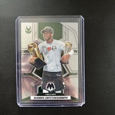 2021-22 Panini Mosaic Basketball Giannis Antetokounmpo Finals MVP No. 296 Bucks
