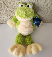 DanDee Collector's Choice Frog Green/Yellow Huggable Super Soft Plush 15"