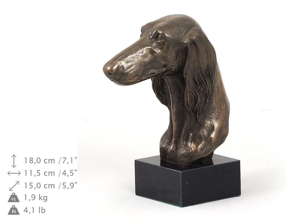 Bearded collie, statue miniature / buste de chien, édition limitée, Art