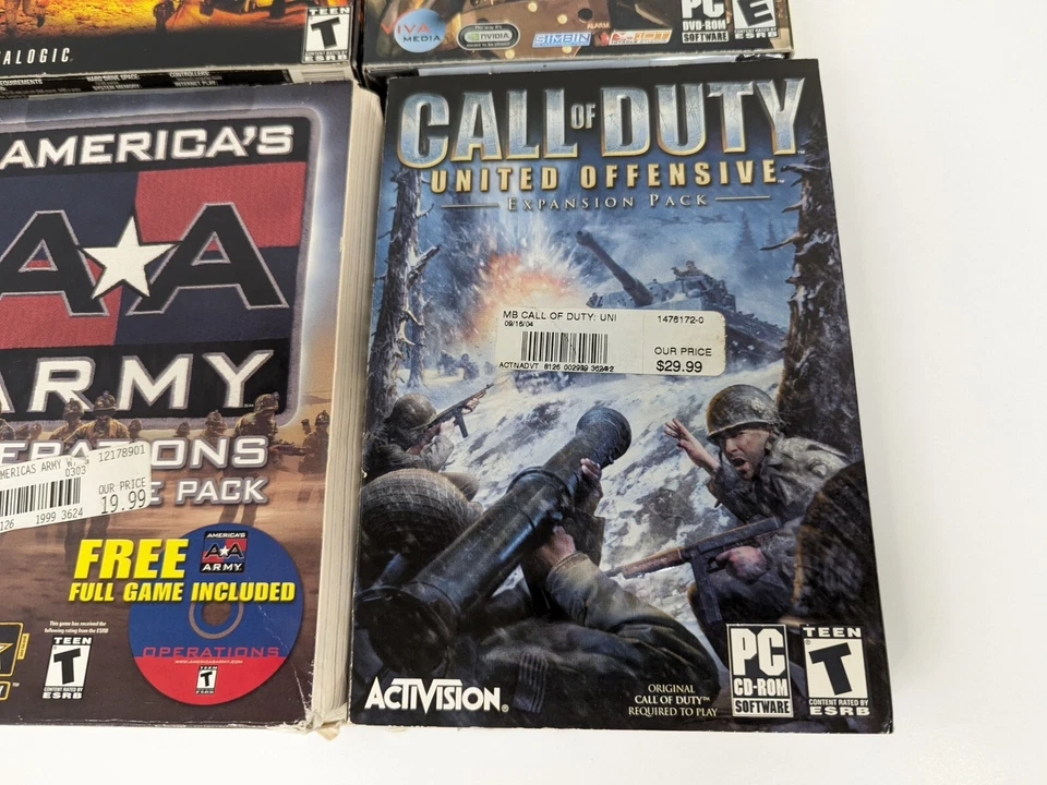 Lot Of 6 PC Military Shooter RPG FPS Games Medium Boxes Some With Manuals L3 - Image 4 of 4