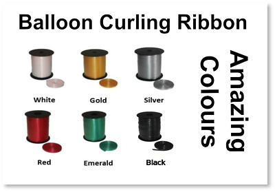 150 km 6 x 25 m reels Balloon déjà vu le curling ribbon-Pick 'n' Mix Bright Colours 