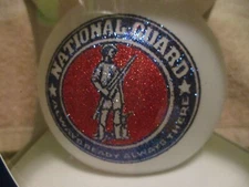Collectible Glass Ornament By Teresa Inc. National Guard 