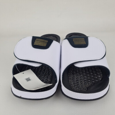 NIKE AIR JORDAN HYDRO XI 11 RETRO WHITE-GOLD-BLACK 