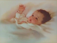 Vintage  Bessie Pease Gutmann Awakening 17" x 13" Lithograph Print          HG23