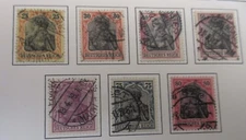Set of Old German Stamps Scott #80 - #91 - USED