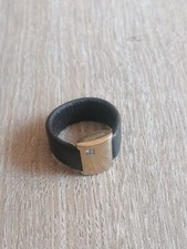 Swatch Bijoux : Anneau " Night Bague D'Humeur " Cuir 