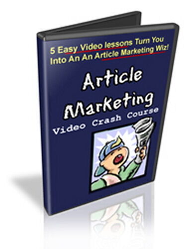 ARTICLE MARKETING - 5 Easy Video Lessons; A Crash Course - Learn The Basics (CD)