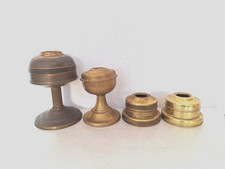 4 x Tank von einer  Petroleumlampe, für 10'''- 14''' Brenner,  Eisen und Messing