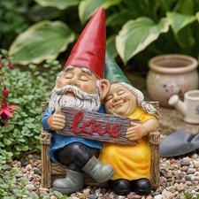Funny Garden Gnomes Couple
