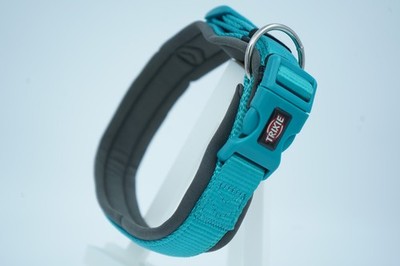 Trixie Premium Halsband, extra breit, Petrol, Hundehalsband