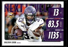 2020 Score Next Level Stats Purple Dalvin Cook Minnesota Vikings #NLS-DC