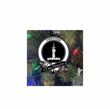 MacAlistar Family Crest Christmas Ornament Laser Engraved Scottish Clan Gift
