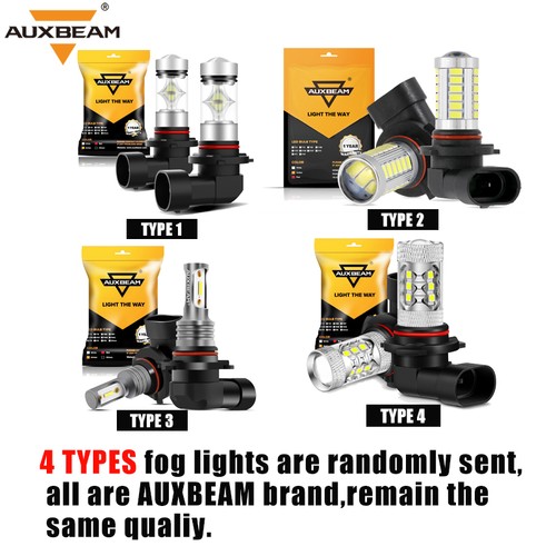 For Kia Forte 2019 2020-2025 AUXBEAM LED Headlight Bulb High Low+Fog Light 6500K - Picture 2 of 12