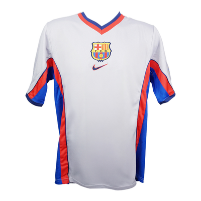 Rivaldo Signed FC Barcelona Away Soccer Jersey #11 with Beckett
