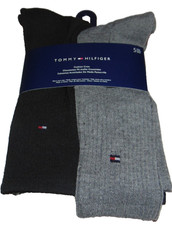  5 NWT Men's TOMMY HILFIGER Cushion Crew Socks One Size Nice FS 
