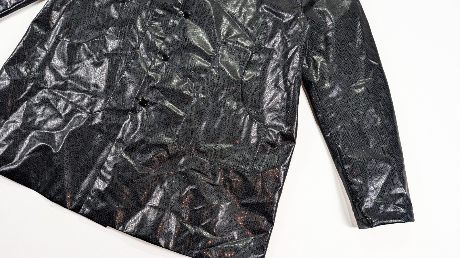 Needles Python Print Coach Jacket Size 2 Made in … - image 3