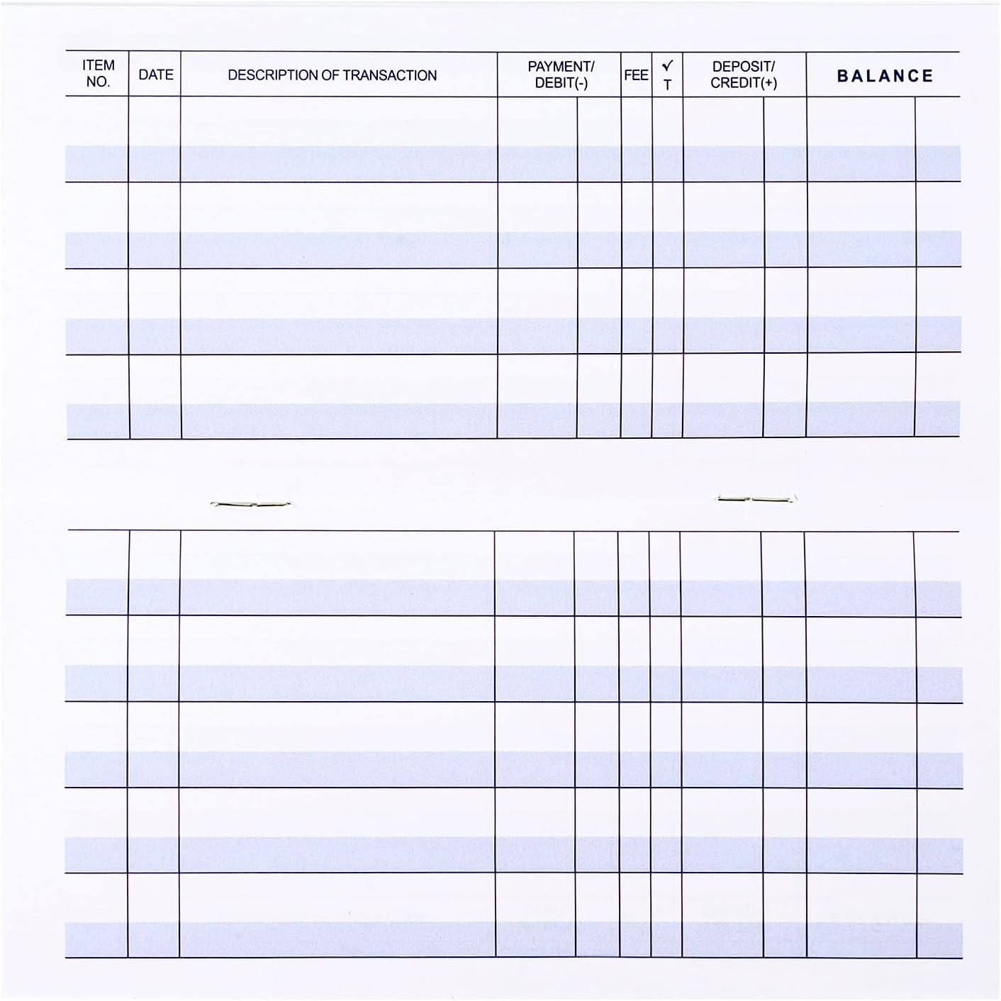 как выглядит Larger Lines 20 Pack Checkbook Register, Check Registers for Personal Use, Blank фото