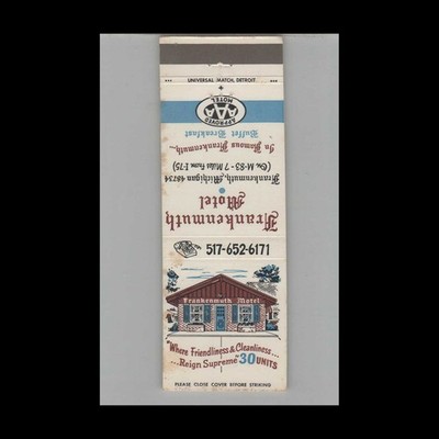 Matchbook Cover Frankenmuth Bavarian Inn Frankenmuth MI #4
