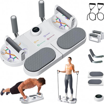 Liegestütz Board 3 in 1 Tragbar Brust Rücken Arme Trizeps Training Press Up Trainer