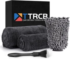 2Pack 1300 GSM Microfiber Car Drying Towel,Double Twisted-Loop Microfiber Towels