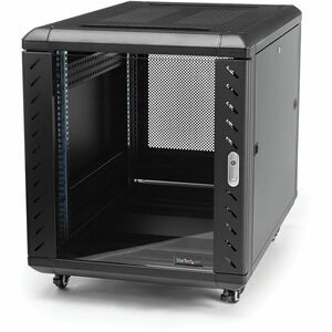 Startech 12 HE 36 Zoll Knock-Down Server Rack Schrank mit Rollen leicht zu transportieren