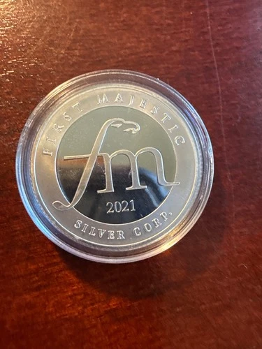 1/2oz .999 Fine Silver Round, First Majestic Half OunceRound, 2021 Mayan Design