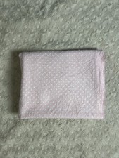 Carter's Pink White Polka Dots Baby Receiving Blanket Flannel Cotton Thin