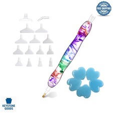 Colorful Diamond Painting Pen Kit with Ergonomic Grip  Multi Tips