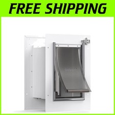 Secure Steel Frame Dog Cat Door, Small Pets