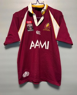 QUEENSLAND STATE OF ORIGIN RUGBY LEAGUE JERSEY SHIRT CANTERBURY 2008 SIZE 12 YRS