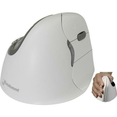 Evoluent VerticalMouse4 VM4RB Mac Bluetooth Ergonomische Maus Optisch weiß