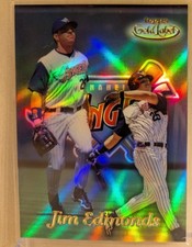 1999 Topps Gold Label Clase 1 #63 Jim Edmons Angels Refractor RARO PARALELO